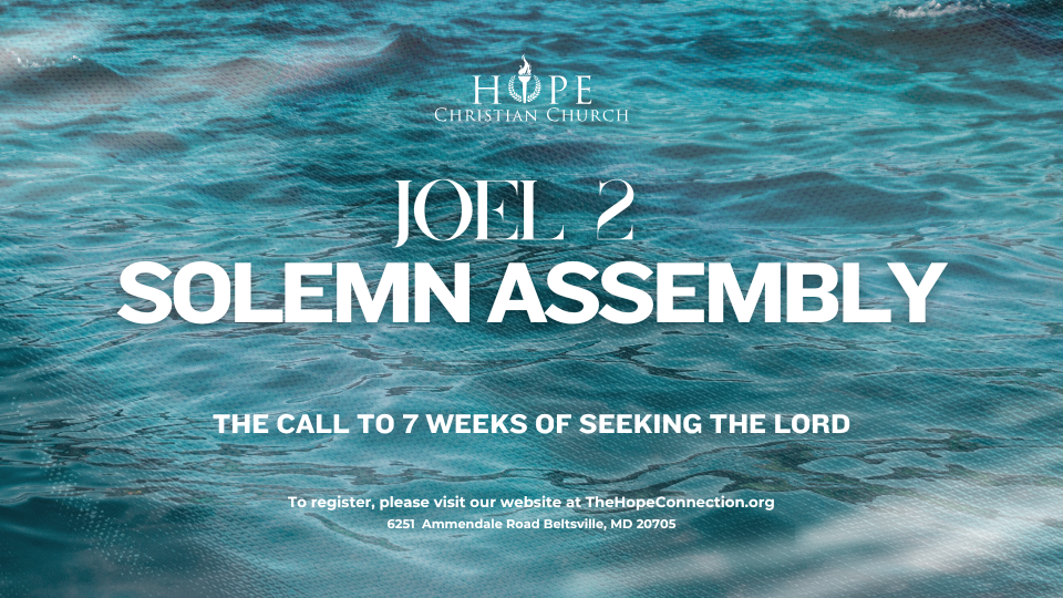Joel 2 Solemn Assembly

7 Weeks Of Prayer

 
