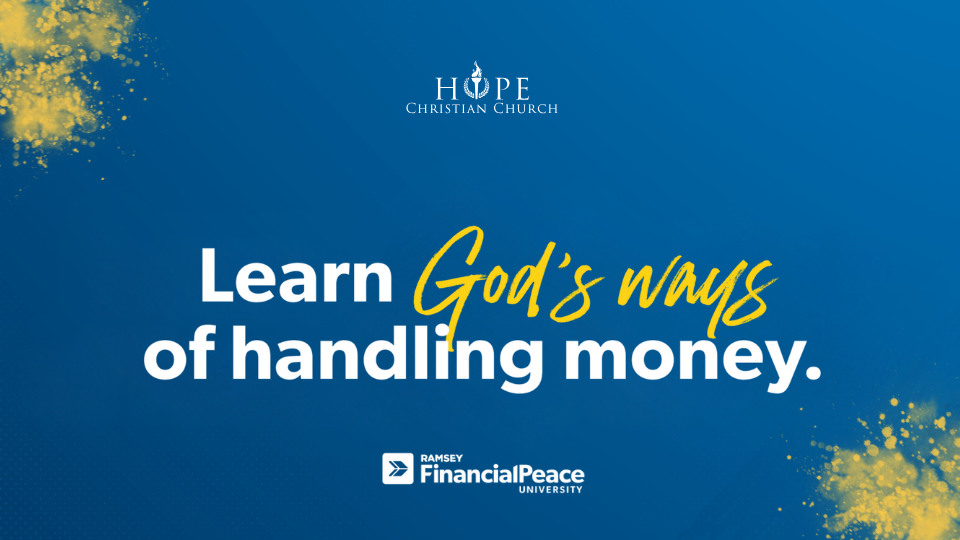 <p><strong>Financial Peace University</strong></p>

<p><strong>Begins January 5th</strong></p>
