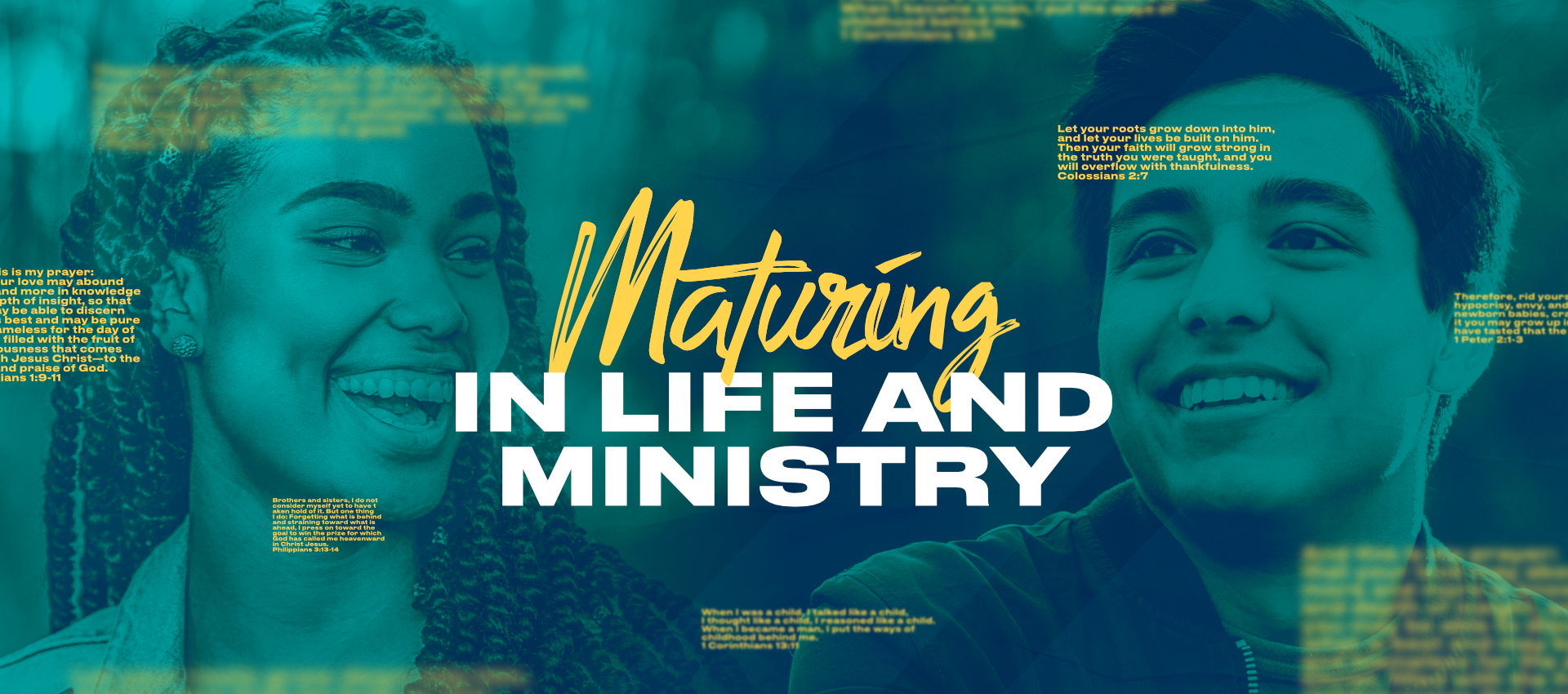 <p>Tuesday Night Bible Study</p>

<p>Maturing in Life and Ministry</p>
