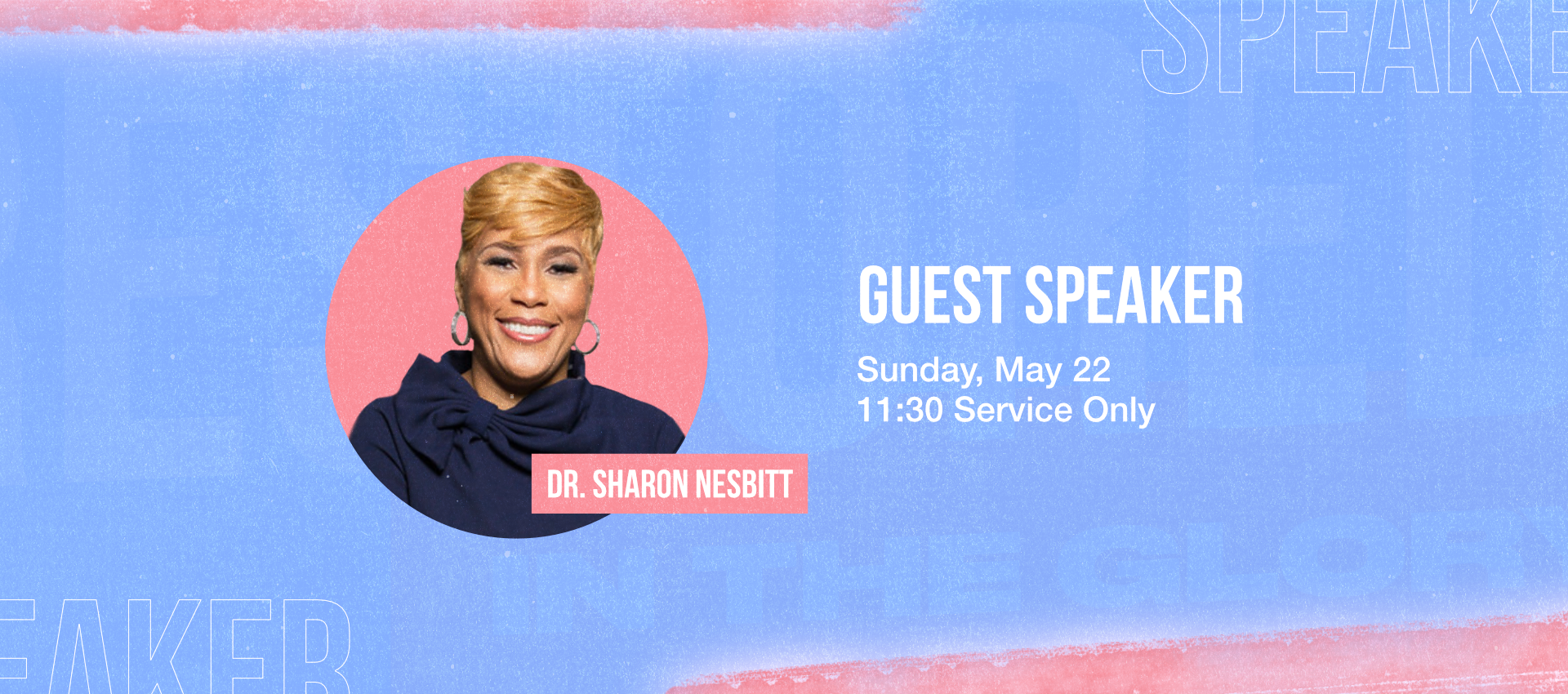 <p>Guest Speaker | Dr. Sharon Nesbitt</p>
