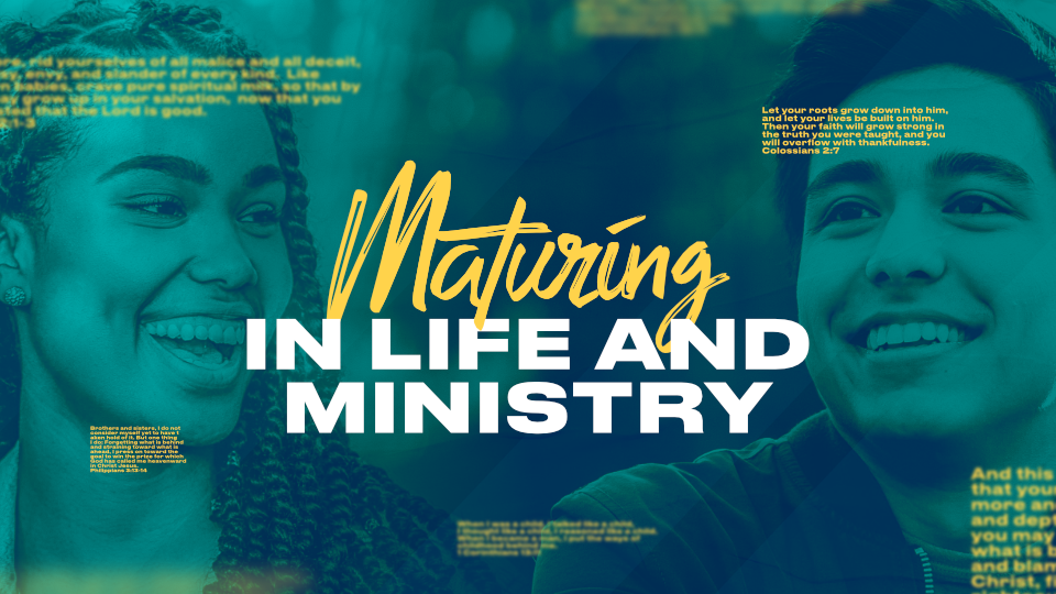 Tuesday Night Bible Study

Maturing in Life and Ministry
